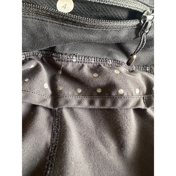 Lululemon Speed Up Short Black Polka Dot Reflective Running Shorts Womens Size 4 - Picture 5 of 13